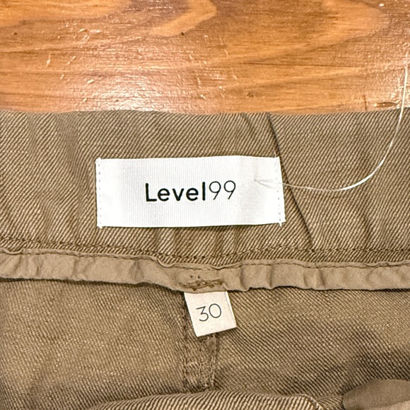Level 99 High Waist Olive Shorts - Picture 2 of 4